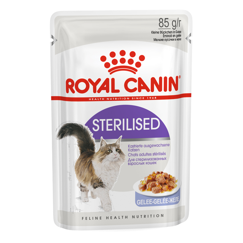 1f3b64 پوچ گربه عقیم شده رویال کنین (Royal Canin Pouch Sterilised in Jelly) 85گرمی - تصویر 1