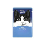 پوچ گربه فلیکس با طعم ماهی کاد در ژله 85 گرم