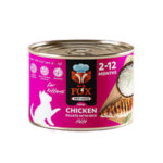 کنسرو بچه گربه فاکس کیتن FOX Kitten طعم فیله مرغ و برنج وزن 500 گرم