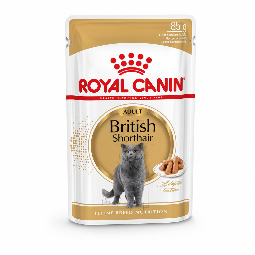bc13b7f7-4876-47e3-bb22-8a1ec60cacbf پوچ گربه بریتیش رویال کنین (Royal Canin british short hair pouch) ۸۵ گرمی - تصویر 1