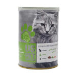 کنسرو گربه یو اس پت (US pet) طعم مرغ و سالمون و کدو سبز 400گرمی