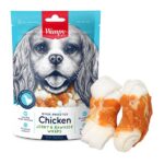 تشویقی سگ ونپی با طعم مرغ و پوست خام (Wanpy Chicken Jerky & Rawhide Wraps )  100گرم