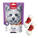 تشویقی سگ ونپی مدل دنتال پوست خام و اردک (Duck Jerky Rawhide Wraps) 100گرمی