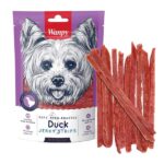 تشویقی سگ ونپی مدل نوار طعم اردک (Duck Jerky Strips) 100گرمی