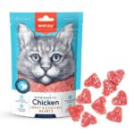 تشویقی گربه ونپی دل مرغ و ماهی کاد Chicken Jerky Codfish Hearts