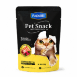 پوچ گربه فنبی با طعم کرنبری و مرغ و میگو Faenbei Cat Cranberry & Chicken & Krill Pouch وزن 85 گرم