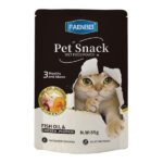 پوچ گربه فنبی مدل میکس با طعم مرغ و کدو حلوایی و روغن ماهی 85 گرمی