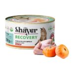کنسرو ریکاوری گربه شایر طعم سوپ مرغ و کدو حلوایی200گرمی