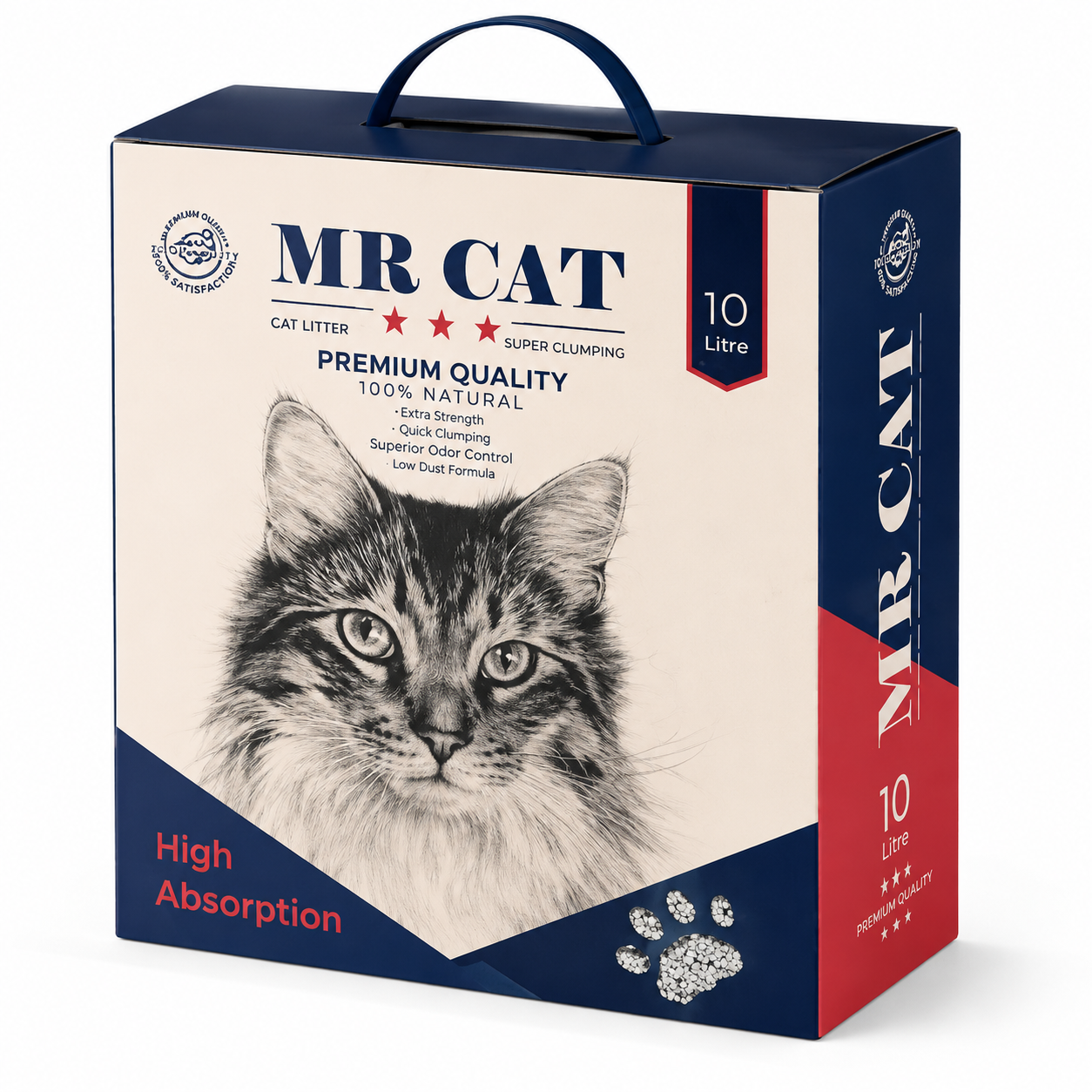 4f8e96f3-28b3-43b9-ae1e-99aefb96095d خاک گربه مدل اکسیژن برند Mr.cat مستر کت 10 لیتری (ارسال به مناطق 22گانه تهران) - تصویر 1
