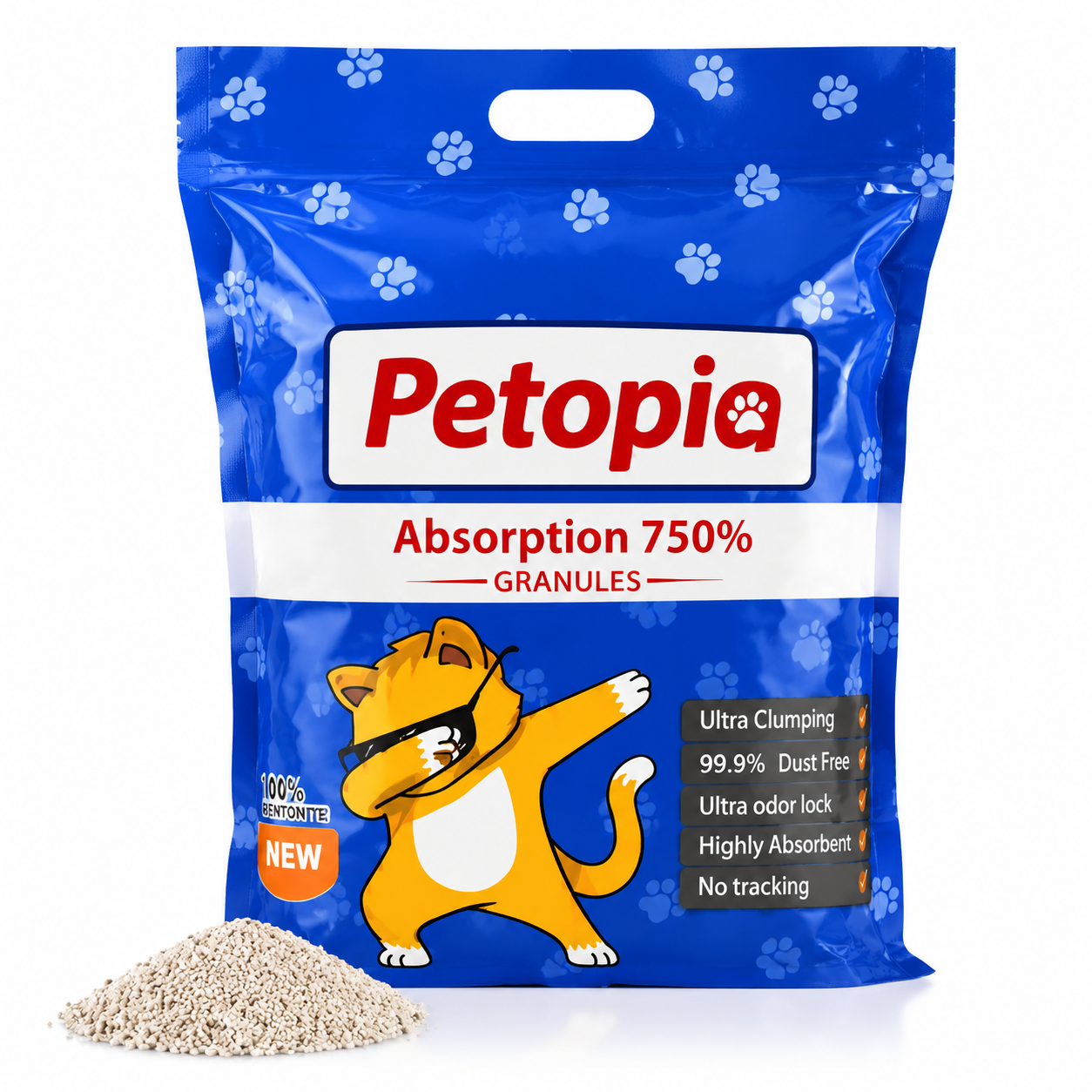 5e13e95b-34cc-4328-860f-24763d8b7e87 خاک گربه پتوپیا Petopia مدل ساده10کیلوگرمی (ارسال به مناطق 22 گانه تهران) - تصویر 1