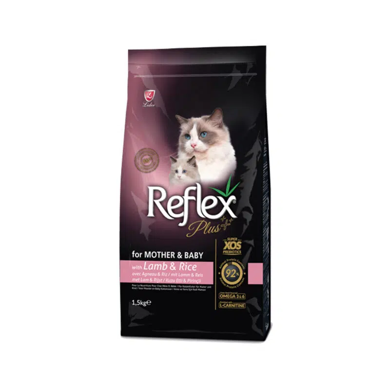 Reflex-mother-and-baby-cat-food-Lamb-and-rice-1.5kg-800x800.jpg غذای خشک گربه مادر اند بیبی با طعم گوشت بره رفلکس پلاس 1.5 کیلوگرم - تصویر 1