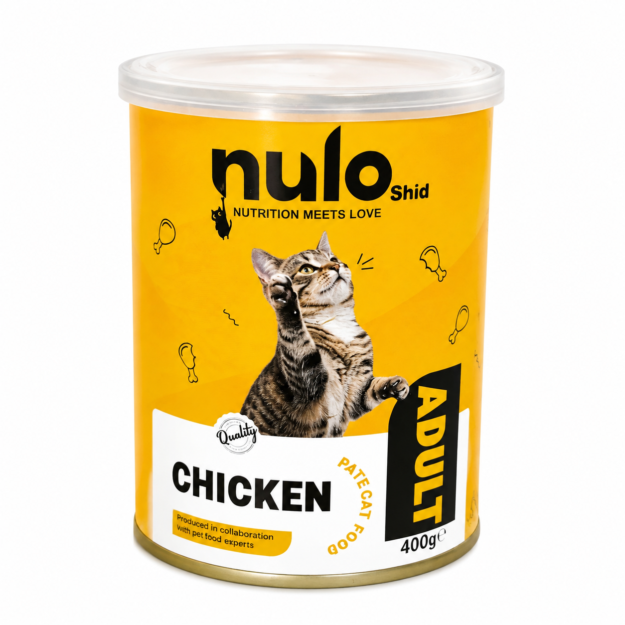 کنسرو گربه نولو پته طعم مرغ 400 گرمی nulo-chicken-pate-cat-food-400g-petsefaresh.jpg